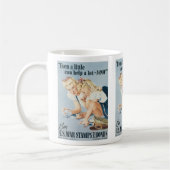 少しでも救済も早く コーヒーマグカップ (左)