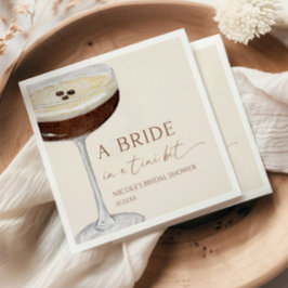 少しのエスプレッソマティーニ ブライダルシャワー スタンダードカクテルナプキン