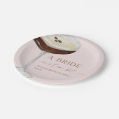少しのエスプレッソマティーニ ブライダルシャワー ペーパープレート (アングル)