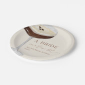 少しのエスプレッソマティーニ ブライダルシャワー ペーパープレート (アングル)