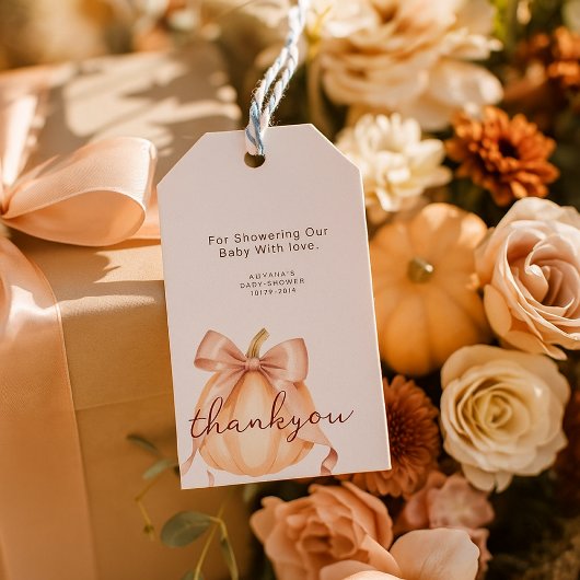 少しのオータムチャームをあなたのパーティーに ギフトタグ