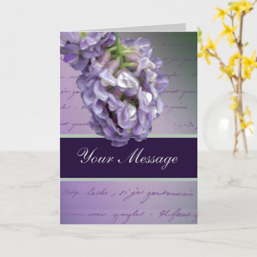 少しのライラック カード (黄色い花)
