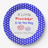 少しの爆竹が近づいている ペーパープレート (正面)