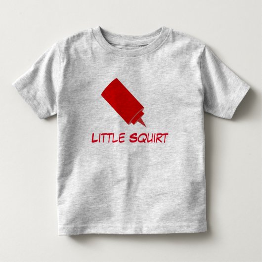 少しは吹き出ます トドラーTシャツ (正面)
