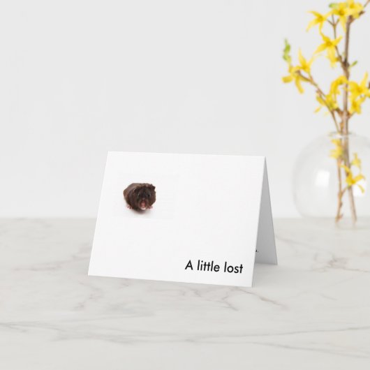 "少しは失った" カード (黄色い花)