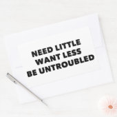 少しも困らないことを望む必要がない 長方形シール (封筒)