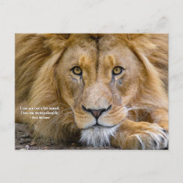 少しも飼い慣らされていない - モチベーションを高める名言 + あなたの写真 ポストカード