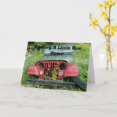 少しを感じて走って下さい カード (黄色い花)