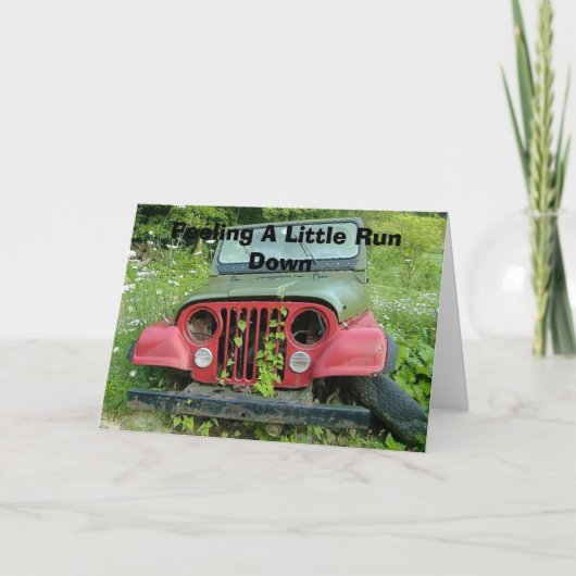 少しを感じて走って下さい カード (正面)