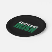 少しアイリッシュブラック ペーパープレート (アングル)