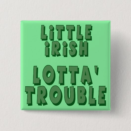 少しアイルランドのLottaの悩みボタン 缶バッジ (正面)