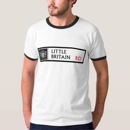 少しイギリス、ロンドンの道路標識 Tシャツ (正面)