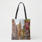 少しイタリアの行先|ニューヨークシティの眺め トートバッグ (正面)