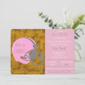 少しオールスターのテーマの女の子のベビーシャワーの招待状 招待状 (スタンド正面)