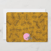 少しオールスターのテーマの女の子のベビーシャワーの招待状 招待状 (裏面)