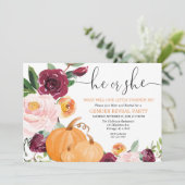 少しカボチャ秋の性は花柄を明らかにします 招待状 (スタンド正面)