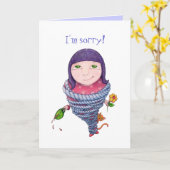 少しカードを結んだ カード (黄色い花)