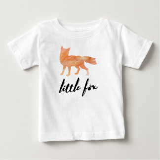 少しキツネのベビーの野球のTシャツ ベビーTシャツ