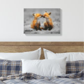 少しキツネ愛 キャンバスプリント (インサイチュ (寝室))