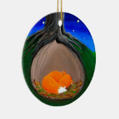 少しキツネ|の森林 セラミックオーナメント (右)