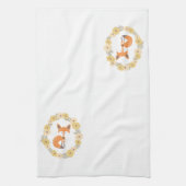少しキツネ キッチンタオル (縦)