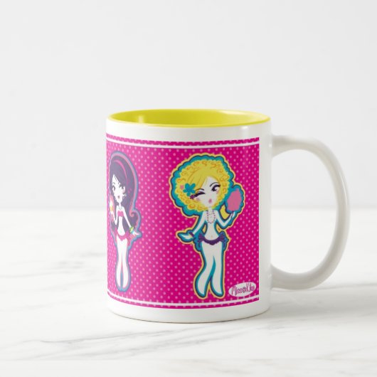 少しキャンデーの女の子 ツートーンマグカップ (右)