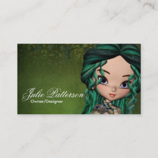 少しクッキーのアジア女の子のファンタジーの名刺2 名刺
