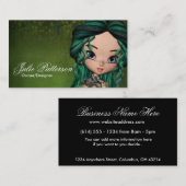 少しクッキーのアジア女の子のファンタジーの名刺2 名刺 (正面/裏面)