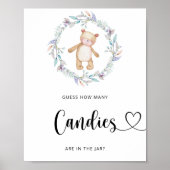 少しクマはキャンディーの数を推測 ポスター (正面)