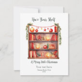 少しクリスマスに棚メリーを持って シーズンカード (正面)