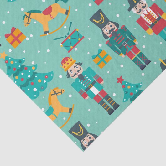 少しクリスマスのフェスティバルのくるみ割り 薄葉紙 (詳細)