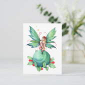 少しクリスマスの妖精の郵便はがき シーズンポストカード (スタンド正面)