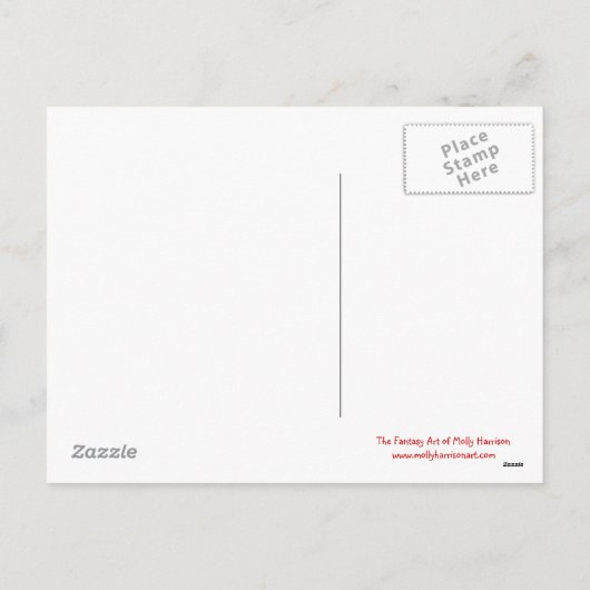 少しクリスマスの妖精の郵便はがき シーズンポストカード (裏面)