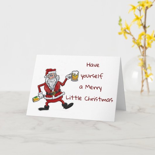 少しクリスマスをメリー過ごす カード (黄色い花)