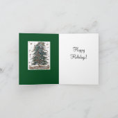 少しクリスマスツリーカード シーズンカード (内部)