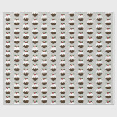 少しクリスマスプディングパターン ラッピングペーパー (フラット)