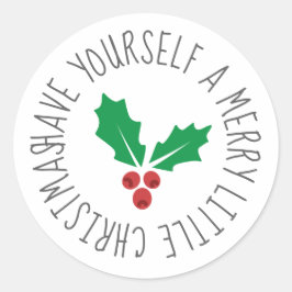 少しクリスマスメリーを過ごす ラウンドシール