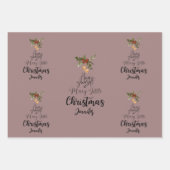 少しクリスマスメリーを過ごす ラッピングペーパーシート (正面)