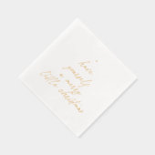 少しクリスマスメリーを過ごす 箔ナプキン (右)