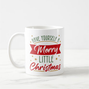 少しクリスマスメリー休暇を過ごす コーヒーマグカップ