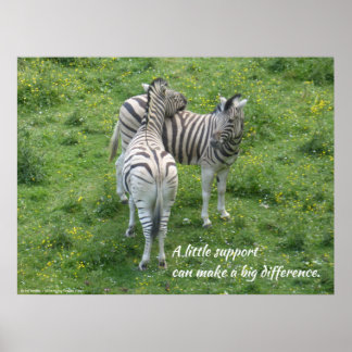 少しサポートすれば大きな違いが生まれる。ポスター ポスター