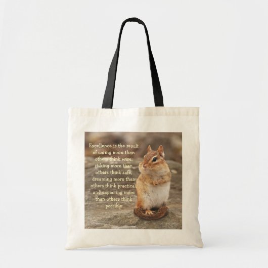 少しシマリスの卓越性の引用文Totebag トートバッグ (正面)