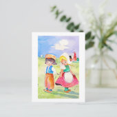 少しシャイな葉書 ポストカード (スタンド正面)