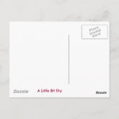 少しシャイな葉書 ポストカード (裏面)