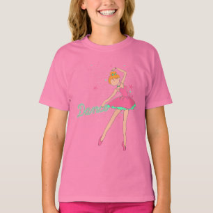 少しジャズ風のバレエダンサー Tシャツ