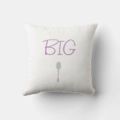 少しスプーンか大きいスプーンの枕 クッション (裏面)