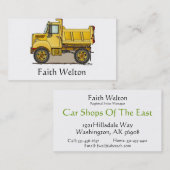 少しダンプトラック 名刺 (正面/裏面)