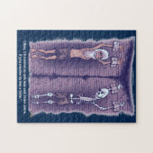 少しダークブルージグソーライブパズル ジグソーパズル (横)