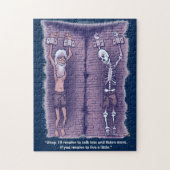 少しダークブルージグソーライブパズル ジグソーパズル (縦)