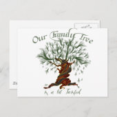少しツイストしたファミリーツリー ポストカード (正面/裏面)